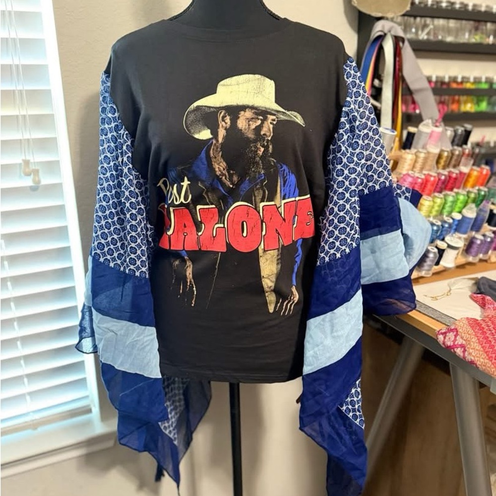 Boho sleeve Post Malone Poncho T-Shirt